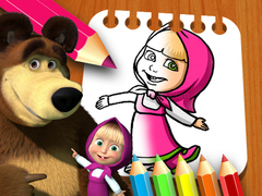 Oyun Masha & the Bear Coloring Book