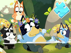 Oyun Jigsaw Puzzle: Bluey Pool Spa