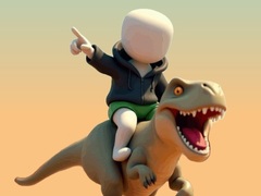Oyun Stickman. Dinosaur Arena