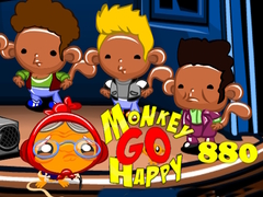 Oyun Monkey Go Happy Stage 880 New Monkeys On Block Theme