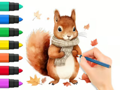 Oyun Coloring Book: Autumn Squirrel