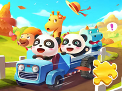 Oyun Jigsaw Puzzle: Baby Panda Autumn