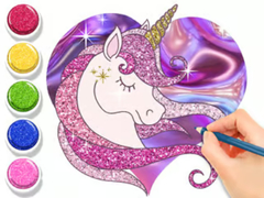 Oyun Coloring Book: Glowing Unicorn