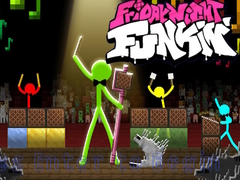 Oyun FNF Rush E : Animation vs. Minecraft