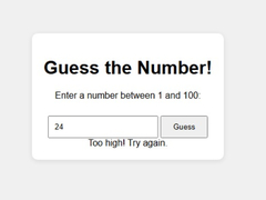 Oyun Number Guessing Game