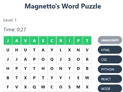 Oyun Magnetto's Word Puzzle