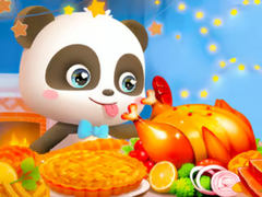 Oyun Jigsaw Puzzle: Little Panda Thanksgiving Feast