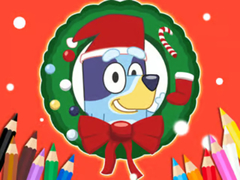 Oyun Coloring Book: Bluey Santa Claus