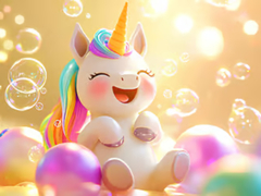 Oyun Jigsaw Puzzle: Unicorn Bubble Fun