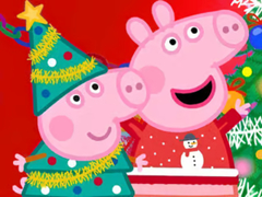 Oyun Jigsaw Puzzle: Peppa Pig Christmas Preparation
