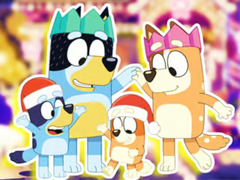 Oyun Jigsaw Puzzle: Bluey Family Xmas Eve