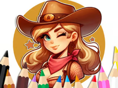 Oyun Coloring Book: Cowgirl