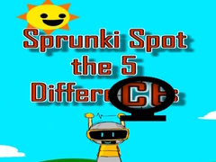 Oyun Sprunki Spot the 5 Differences