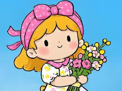 Oyun Jigsaw Puzzle: Little Flower Girl