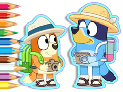 Oyun Coloring Book: Bluey Camping