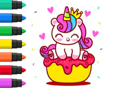Oyun Coloring Book: Unicorn Cupcake