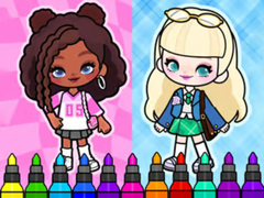 Oyun Coloring Book: Aha World Sporty Girl