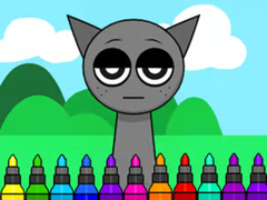 Oyun Coloring Book: Sprunki Incredibox Gray