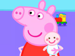 Oyun Jigsaw Puzzle: Peppa Pig New Baby