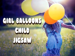 Oyun Girl Balloons Child Jigsaw