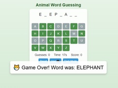 Oyun Animal Word Guessing Game