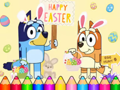 Oyun Coloring Book: Bluey Happy Easter