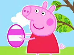 Oyun Jigsaw Puzzle: Peppa Pig Easter Eggs