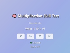 Oyun Multiplication Skill Test