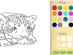 Oyun Baby Tiger Coloring Book