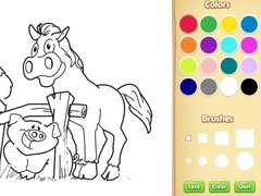 Oyun Farm Animals Coloring Book for Kids