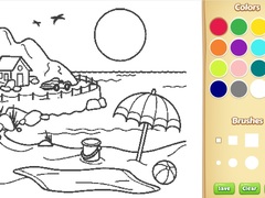 Oyun Beach Coloring Book For Kids