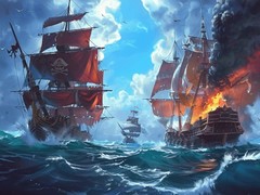 Oyun Pirate Ships: Build and Fight