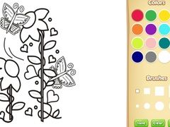Oyun Butterflies and Flowers Coloring Book for Kids