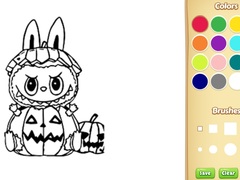Oyun Halloween Labubu Coloring & Drawing Game