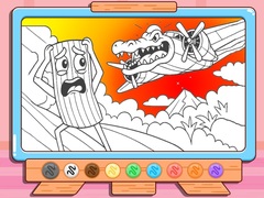 Oyun Coloring Book: Bombardino Crocodilo