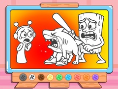 Oyun Coloring Book: Sprunki VS Tung Tung Sahur
