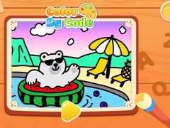 Oyun Color By Code: Polar Bear