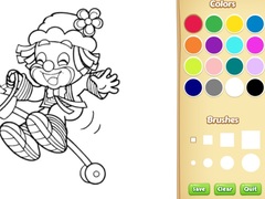 Oyun Clown Coloring Pages