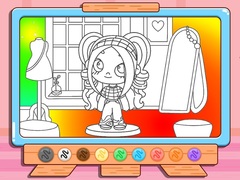 Oyun Coloring Book: Avatar Girl Dress Up Shopping