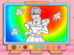 Oyun Coloring Book: Wednesday Addams Dancing