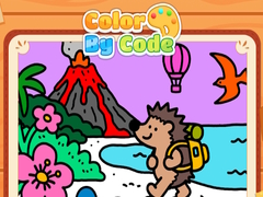 Oyun Color By Code Volcano Hedgehog