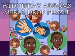 Oyun Wednesday Addams Merge Drop Puzzle
