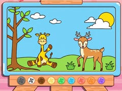 Oyun Coloring Book: Giraffe And Deer