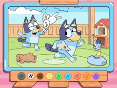 Oyun Coloring Book: Bluey & Bingo Chasing Play