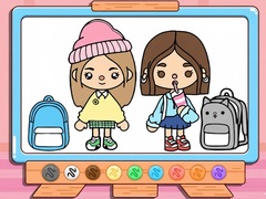 Oyun Coloring Book: Toca Boca Back To School