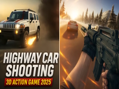 Oyun Highway Car Shooting 3D Action Game 2025