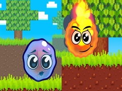 Oyun Fire Ball and Water Ball: Parkour Love Balls