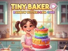 Oyun Tiny Baker: Rainbow Buttercream Cake