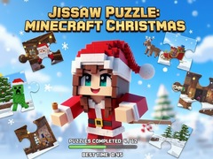 Oyun Jigsaw Puzzle: Minecraft Christmas