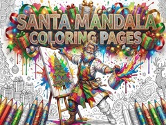 Oyun Santa Mandala Coloring Pages